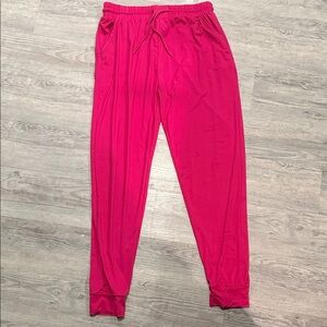 Vibrant Pink Jogger Pants